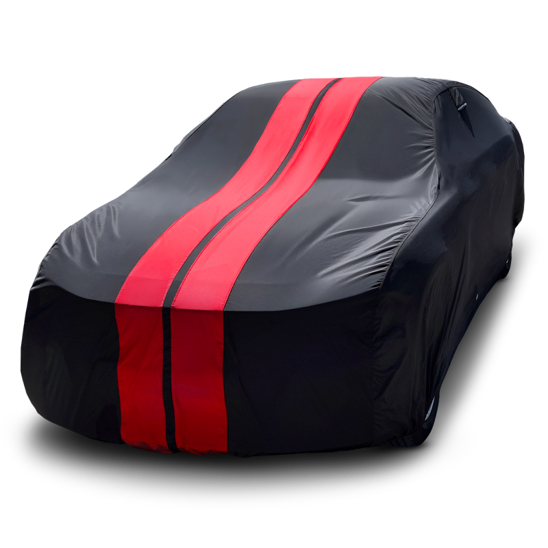 1973-1977 Pontiac LeMans 4-Door TitanGuard Car Cover-Black and Red