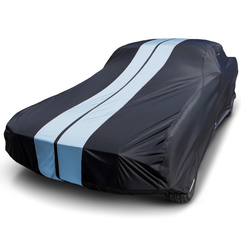 1973 Ford Mustang Grande TitanGuard Car Cover-Black and Gray