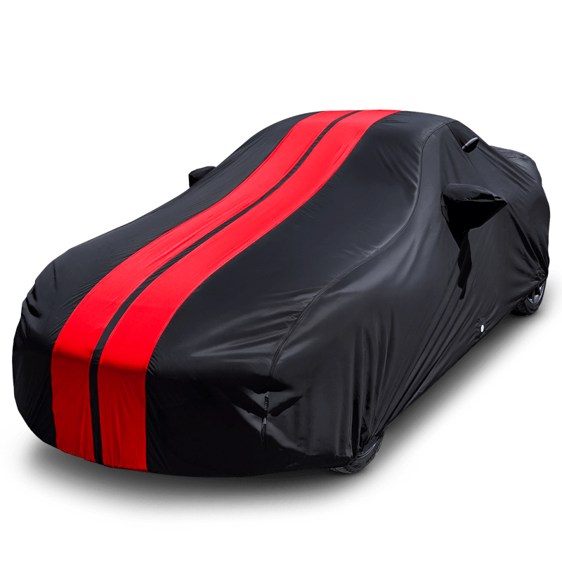 Hyundai Veloster 2012-2022 Black Red TitanGuard Car Cover