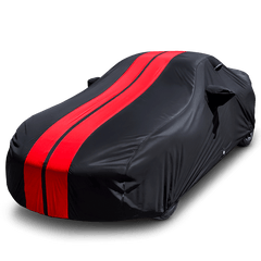 Hyundai Veloster 2012-2022 Black Red TitanGuard Car Cover