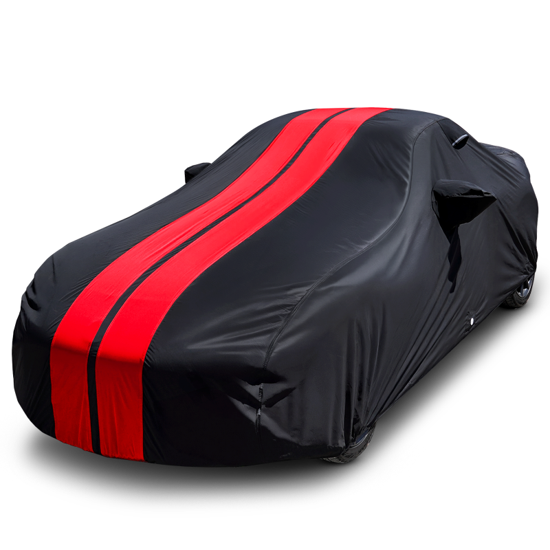 1981-1987 Audi Coupe TitanGuard Car Cover-Black and Red