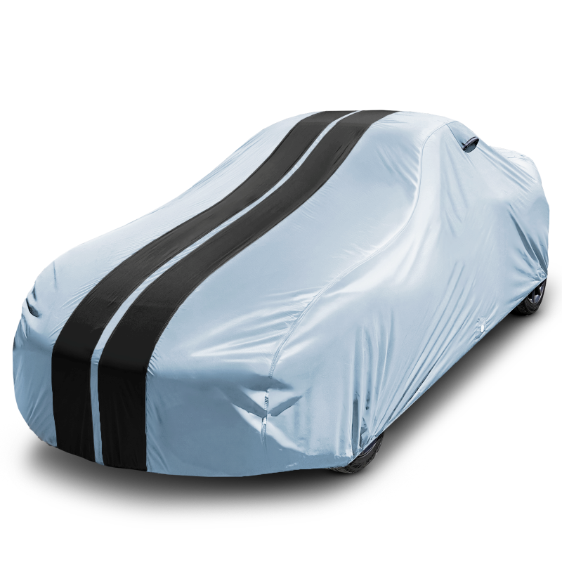 1981-1990 Ford Escort 4-Door TitanGuard Car Cover-Gray and Black