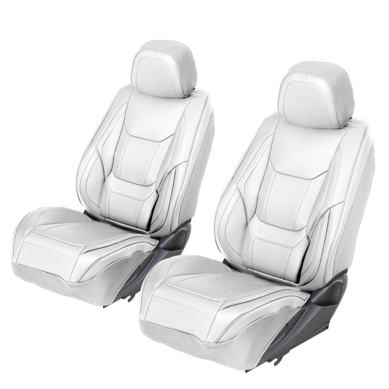 2013-2016 Dodge Dart Premium Comfort Leather Front Seat Covers Gray