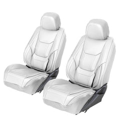 2010 Dodge Ram 2500 Crew Cab Premium Comfort Leather Front Seat Covers Gray