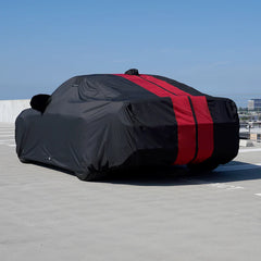 1998-2003 Ford Escort Coupe TitanGuard Car Cover-Black and Red