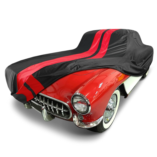 1953-1957 Chevrolet Corvette TitanGuard Car Cover-Black and Red