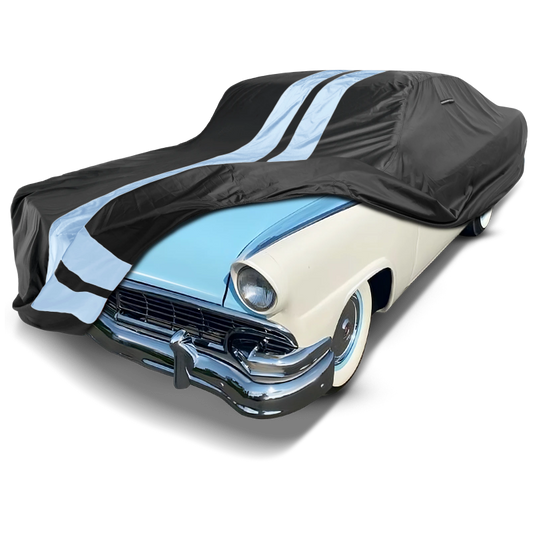 1954-1956 Ford Skyliner w/o Continental Kit TitanGuard Car Cover-Black and Gray