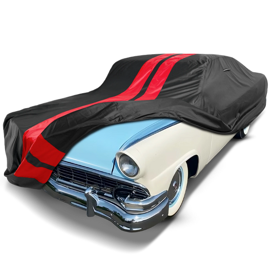 1954-1956 Ford Skyliner w/ Continental Kit TitanGuard Car Cover-Black and Red