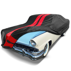 1954-1956 Ford Skyliner w/ Continental Kit TitanGuard Car Cover-Black and Red