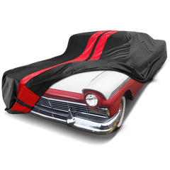 1957-1959 Ford Skyliner w/ Continental Kit TitanGuard Car Cover-Black and Red