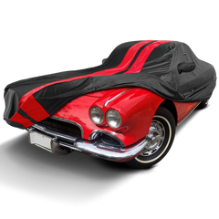 1958-1967 Chevrolet Corvette TitanGuard Car Cover-Black and Red