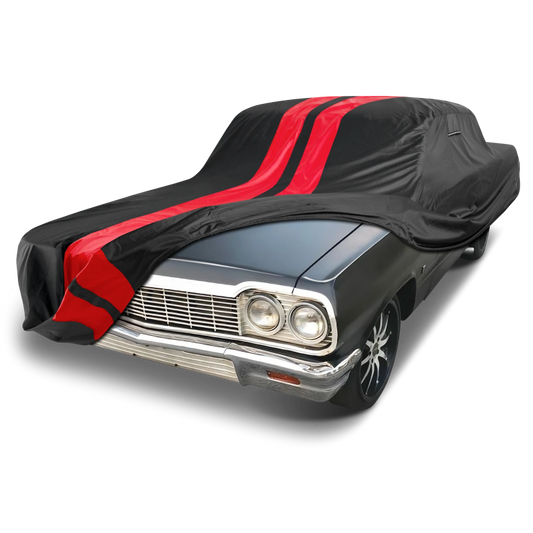 1958-1969 Chevrolet Bel Air 2-Door TitanGuard Car Cover-Black and Red