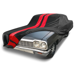 1958-1969 Chevrolet Bel Air 2-Door TitanGuard Car Cover-Black and Red