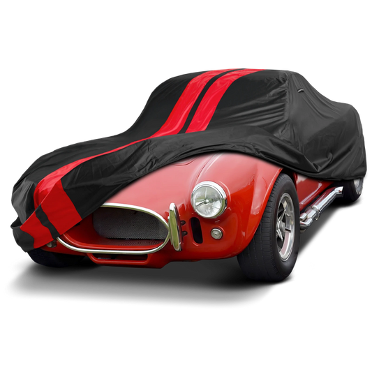 1962-1965 AC Shelby Cobra 289 MkII Roadster TitanGuard Car Cover-Black and Red