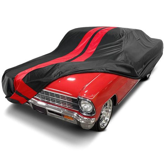 1962-1967 Chevrolet Nova 4-Door TitanGuard Car Cover-Black and Red