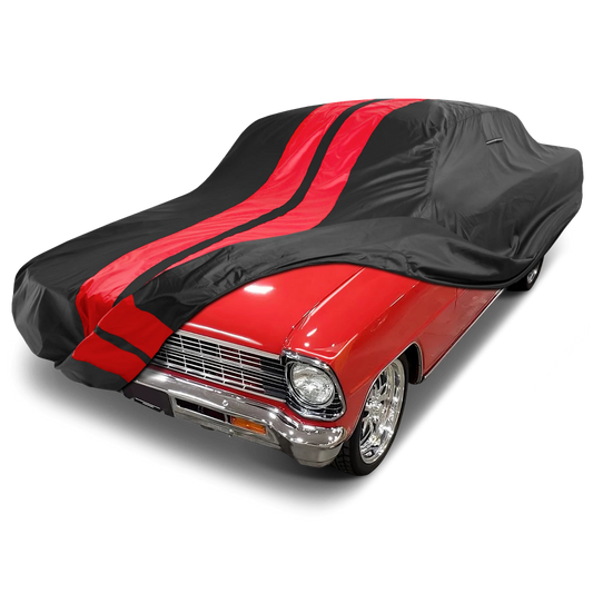 1962-1967 Chevrolet Nova Wagon TitanGuard Car Cover-Black and Red