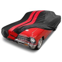 1962-1967 Chevrolet Nova Wagon TitanGuard Car Cover-Black and Red