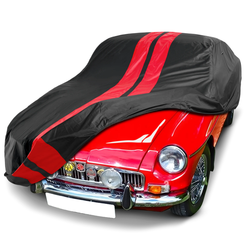 1962-1981 MG MGB TitanGuard Car Cover-Black and Red