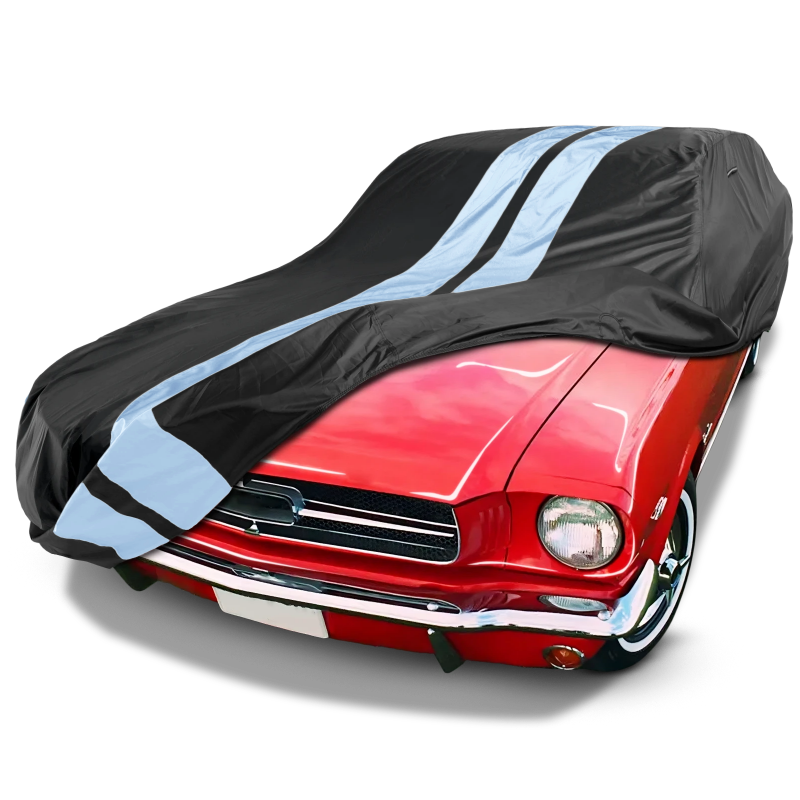 1964-1968 Ford Mustang TitanGuard Car Cover-Black and Gray