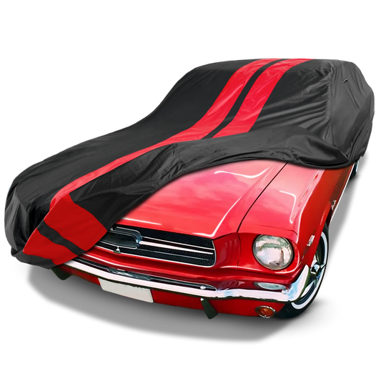 1964-1968 Ford Mustang TitanGuard Car Cover-Black and Red