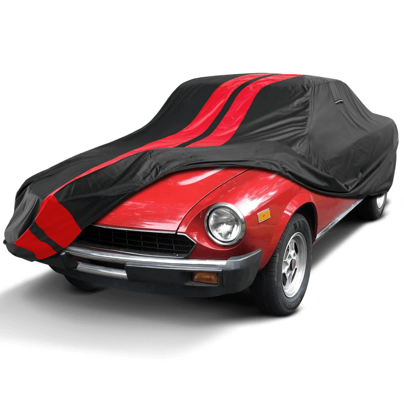 Fiat 124 Black Red TitanGuard Car Cover