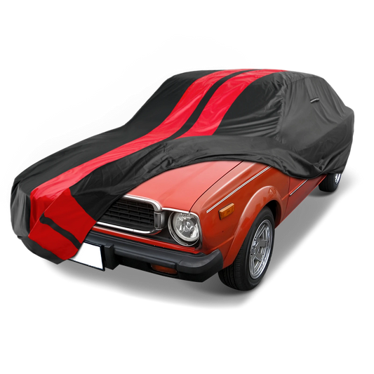 1966-1981 Toyota Corolla TitanGuard Car Cover-Black and Red