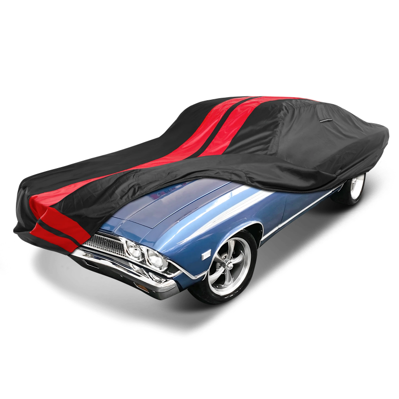 1968-1972 Chevrolet Chevelle 2-Door TitanGuard Car Cover-Black and Red