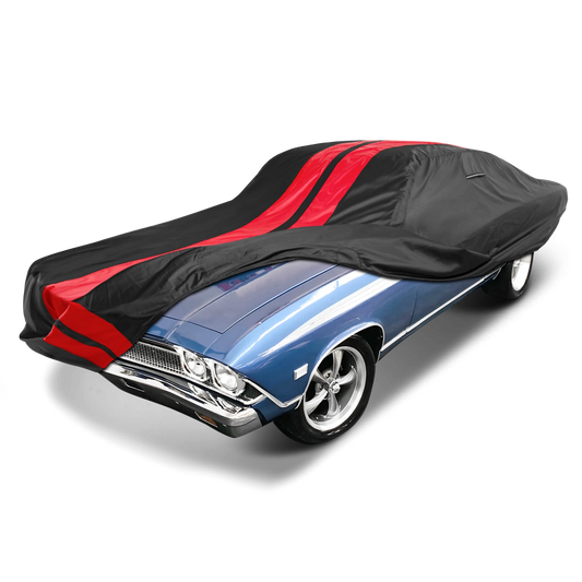 1968-1972 Chevrolet Chevelle 2-Door TitanGuard Car Cover-Black and Red