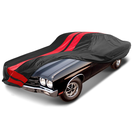 1968-1972 Chevrolet Chevelle 4-Door TitanGuard Car Cover-Black and Red