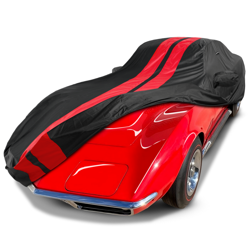 1968-1982 Chevrolet Corvette TitanGuard Car Cover-Black and Red