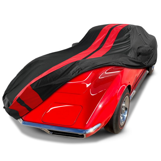 1968-1982 Chevrolet Corvette TitanGuard Car Cover-Black and Red