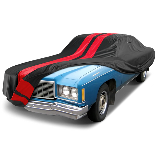 1972-1975 Chevrolet Bel Air 4-Door TitanGuard Car Cover-Black and Red