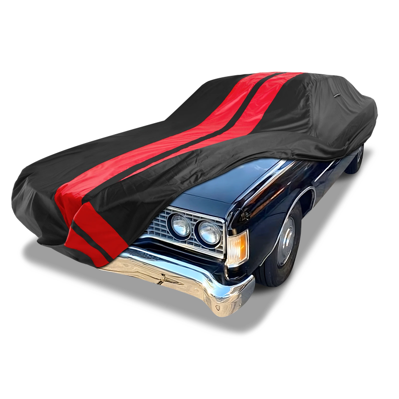 1973-1974 Ford Galaxie TitanGuard Car Cover-Black and Red