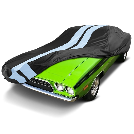 1973 Dodge Challenger TitanGuard Car Cover-Black and Gray