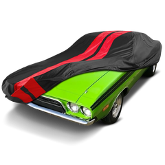 1973 Dodge Challenger TitanGuard Car Cover-Black and Red