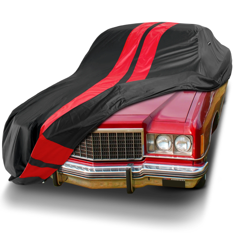 1977-1987 Chevrolet Caprice 2-Door TitanGuard Car Cover-Black and Red