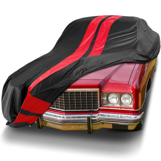 1977-1987 Chevrolet Caprice 2-Door TitanGuard Car Cover-Black and Red