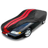 Funda para coche Ford Mustang TitanGuard 1979-2004, negra y roja