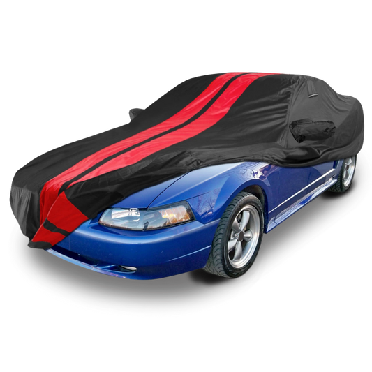 1979-2004 Ford Mustang TitanGuard Car Cover-Black and Red