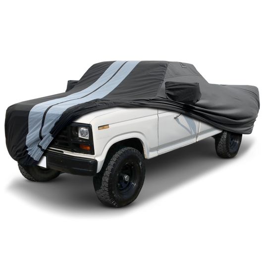 1980-1986 Ford F-150 Extended Cab 6.5 ft. Regular Bed TitanGuard Truck Cover-STR-Black and Gray