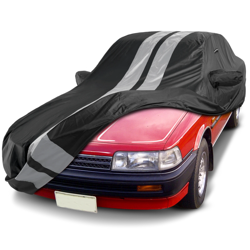 1980-1991 Toyota Camry Sedan TitanGuard Car Cover-Black and Gray