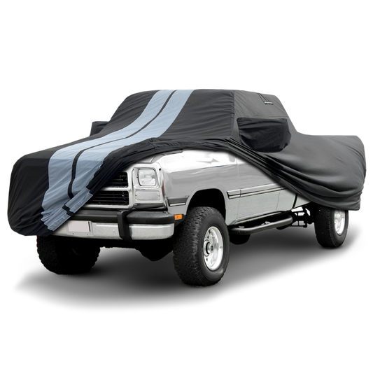 1981-1993 Dodge Ram Regular Cab 6.5 ft. Regular Bed TitanGuard Truck Cover-STR-Black and Gray