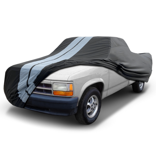 1987-1996 Dodge Dakota Club Cab 6.5 ft. Regular Bed TitanGuard Truck Cover-STR-Black and Gray