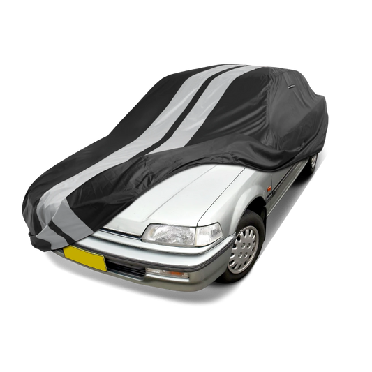 1988-1991 Honda Civic Sedan TitanGuard Car Cover-Black and Gray