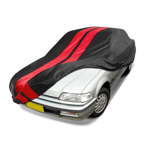 1988-1991 Honda Civic Hatchback TitanGuard Car Cover-Black and Red