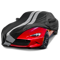 1989-2024 Mazda Miata MX-5 TitanGuard Car Cover-Black and Gray