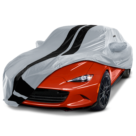 1989-2024 Mazda Miata MX-5 TitanGuard Car Cover-Gray and Black