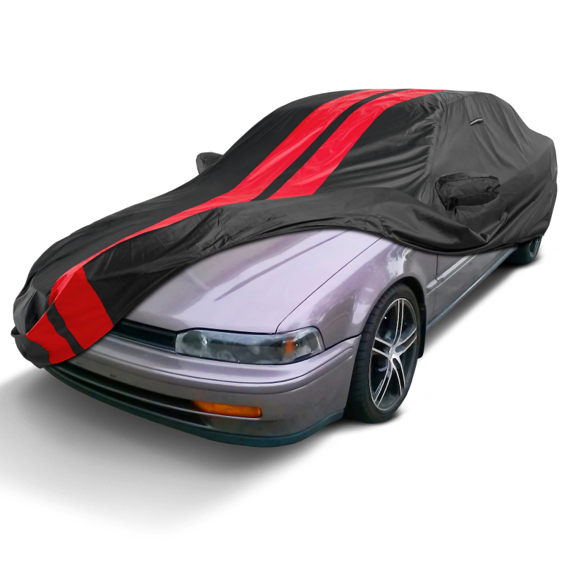 1990-1997 Honda Accord Coupe TitanGuard Car Cover-Black and Red