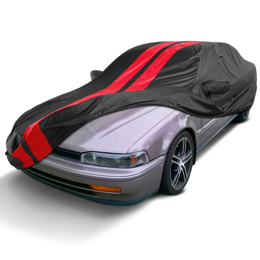 1990-1997 Honda Accord Coupe TitanGuard Car Cover-Black and Red