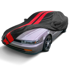 1990-1997 Honda Accord Coupe TitanGuard Car Cover-Black and Red